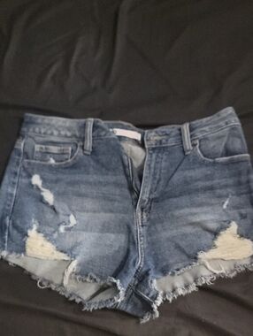 SO Size 11/30w Distressed Denim Cutoff Shorts - Blue